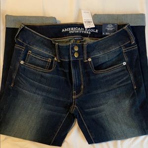 American Eagle Artist Crop Low Rose capris